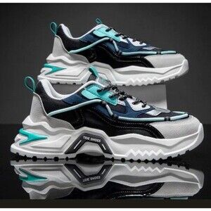 Tide Shoe‎ Spikes Size 42  Men's Big Sole Casual Sneakers